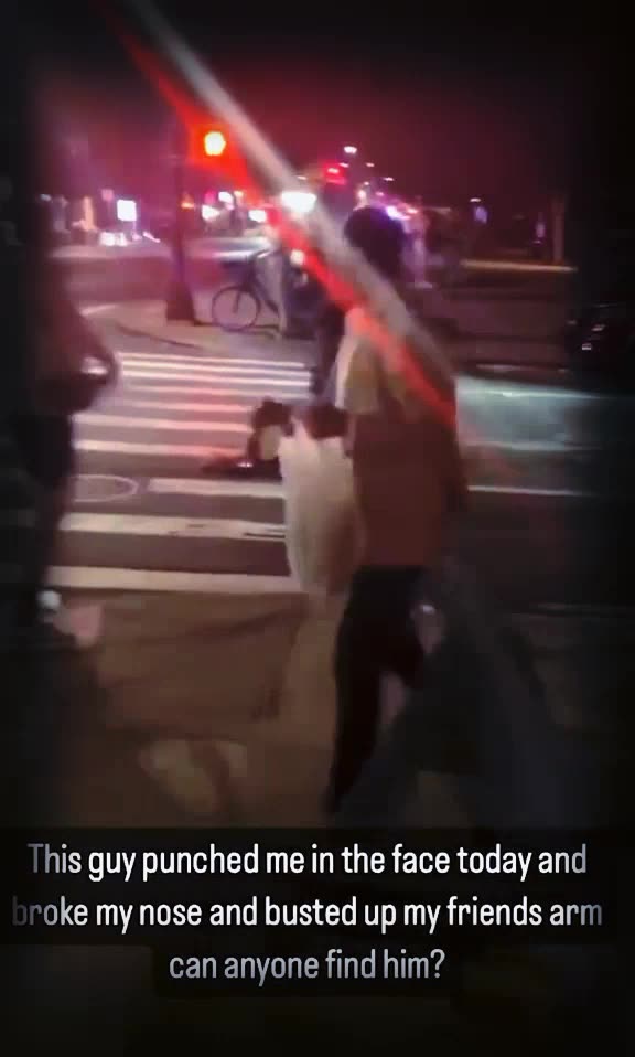 Moment investing banker punches woman on Brooklyn street