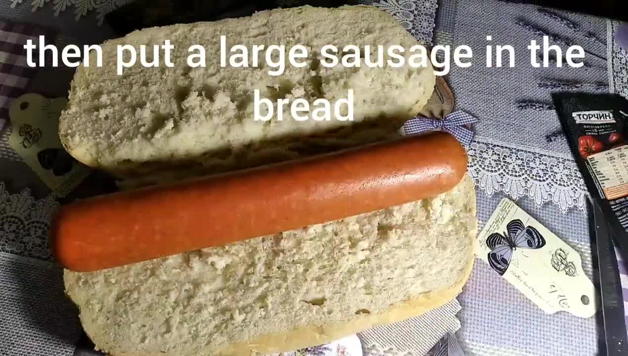 Dog chef. Big hot dog in 30 seconds