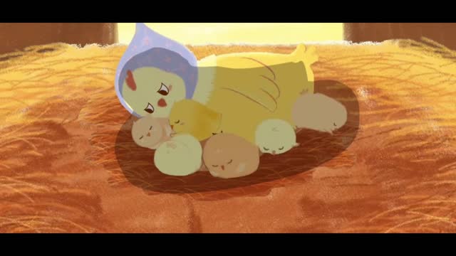 The chick found her mother.