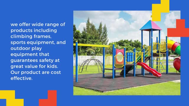 outdoor equipment for schools