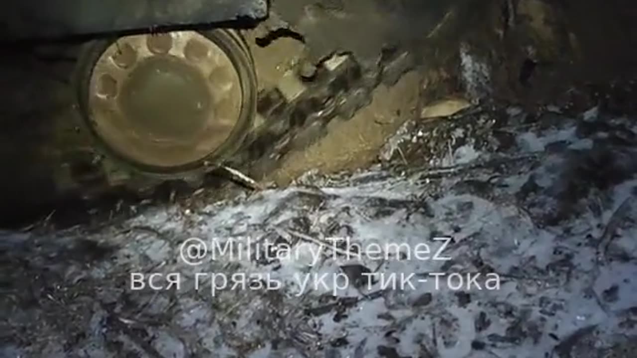 A Ukrainian tank got tired