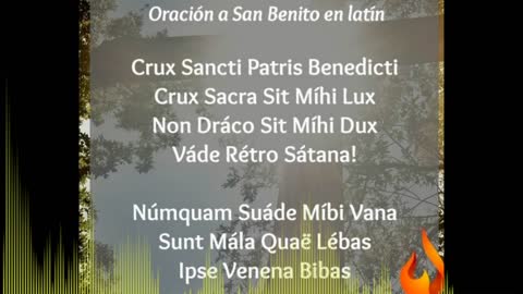 Oración de medalla de San benito abad en latin