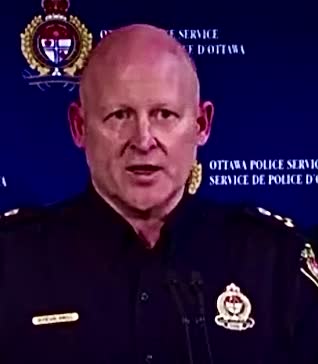 Gestapo Ottawa Police Chief Steve Bell Criminalizing Patriots