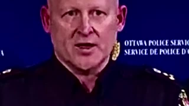 Gestapo Ottawa Police Chief Steve Bell Criminalizing Patriots