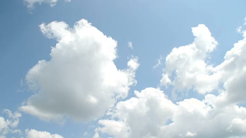 Clouds in a clear sky