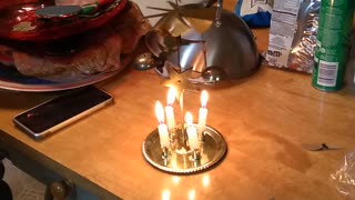 Antique Japanese Christmas Candle Spinner