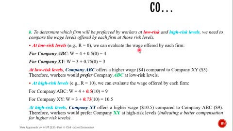 Labour Economics - wage determination and wage compensating