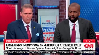 A CNN panel got heated after Scott Jennings mentions Doug Emhoff’s domestic violence scandal