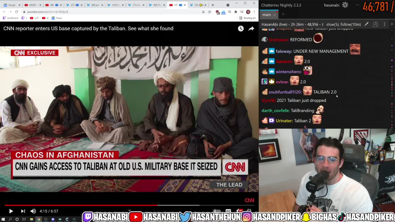 Hasanabi Reacts - CNN Reporter Enters US Base Captured By The Taliban