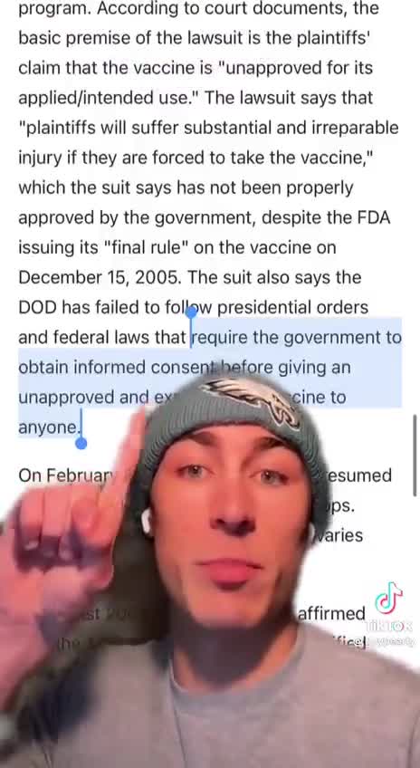 A message to our military regarding Covid Jabs