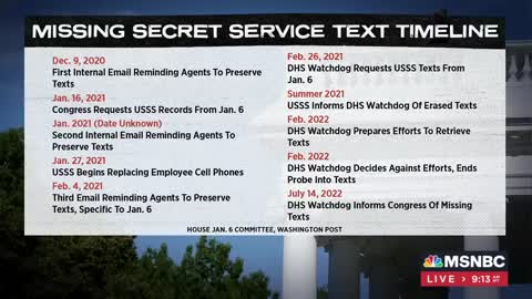 Secret Service Failure To Preserve Jan. 6-Related Texts 'Looks Really, Really Calamitous’