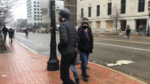 Media Frenzy at Michigan Capitol Building