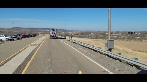Thousands of Trucks leave New Mexico Huge Support