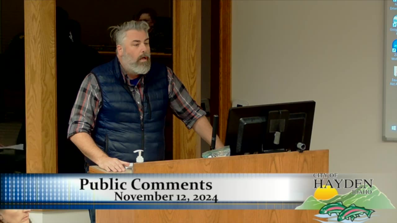 Matt - Public Comment - Hayden City Council Meeting - 11/12/24