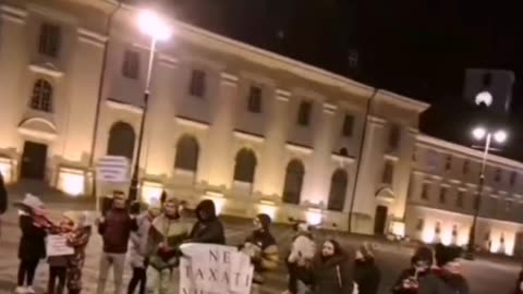 Protestul cetățenilor la Sibiu (Global News România; 27.01.2024)