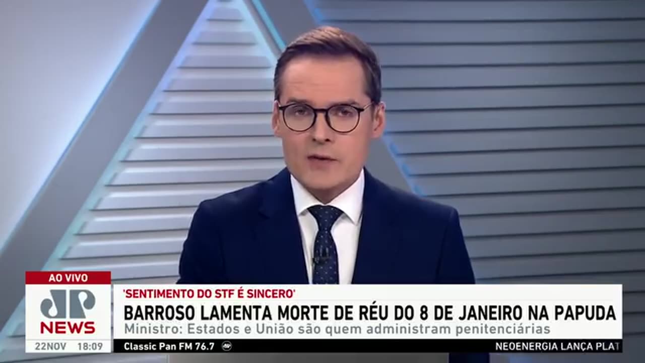 Barroso lamenta morte de réu do 8 de janeiro na Papuda