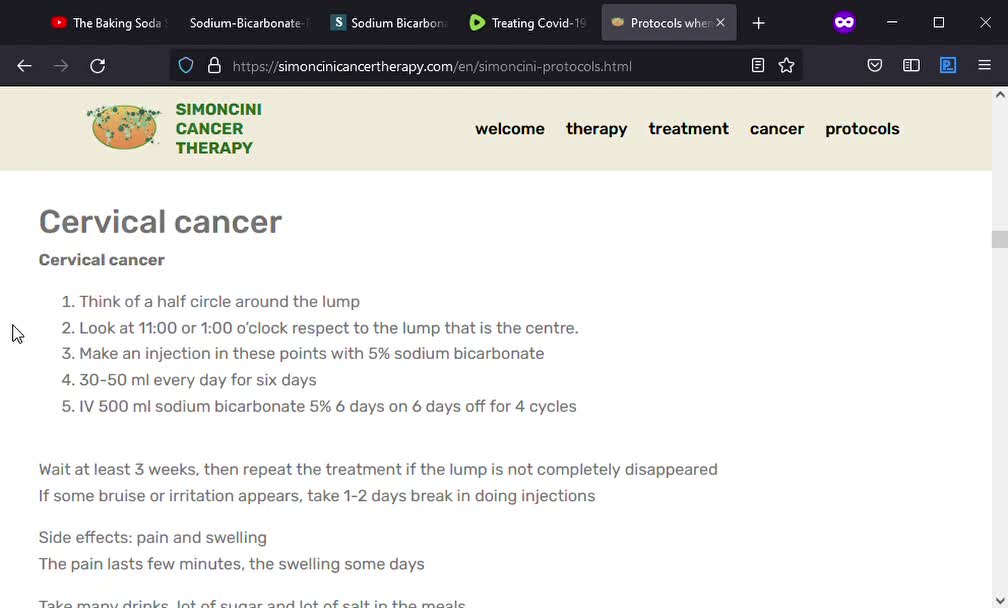 Dr. Tullio Simoncini's Cancer Treatment Protocols