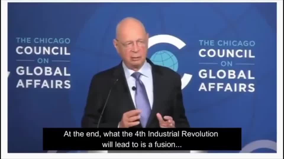 Klaus Schwab WEF La 4a rivoluzione industriale fusione identità fisiche, digitali, biologiche