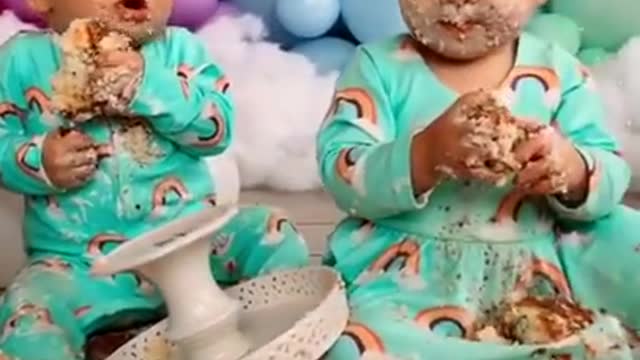 Adorable babies birthday party!!