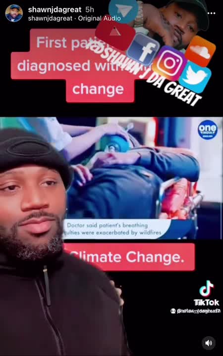 First person to be diagnosed with climate change!!!