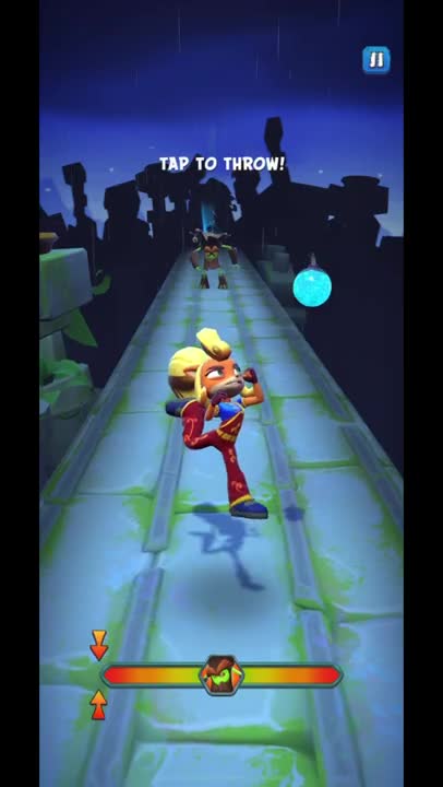 Nitro Thorn Thing Battle Run Gameplay On Road To Ruin - Crash Bandicoot: On The Run!