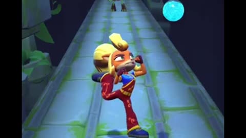 Nitro Thorn Thing Battle Run Gameplay On Road To Ruin - Crash Bandicoot: On The Run!