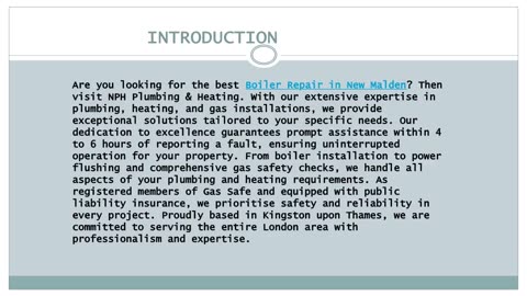 Looking for the best Boiler Repair in New Malden