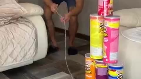 Bowling competition trick