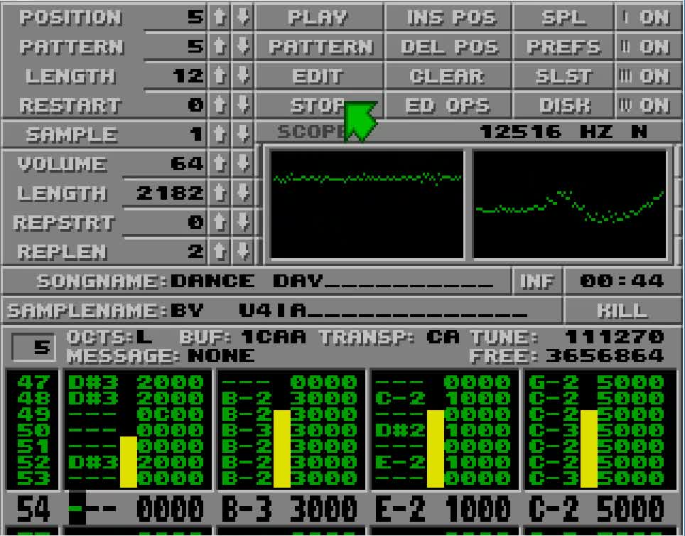 Amiga and Atari ST Protracker Music Mods - Dance Day