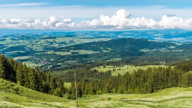 Gorgeous Time Lapse Video of Beautiful Weather in a Valley on a Summer Day.