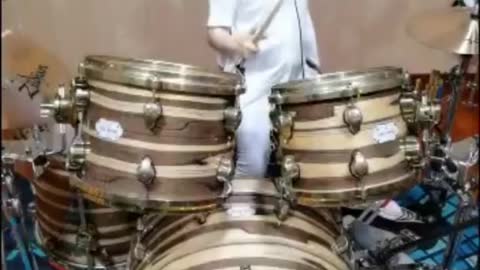 Girl with drums