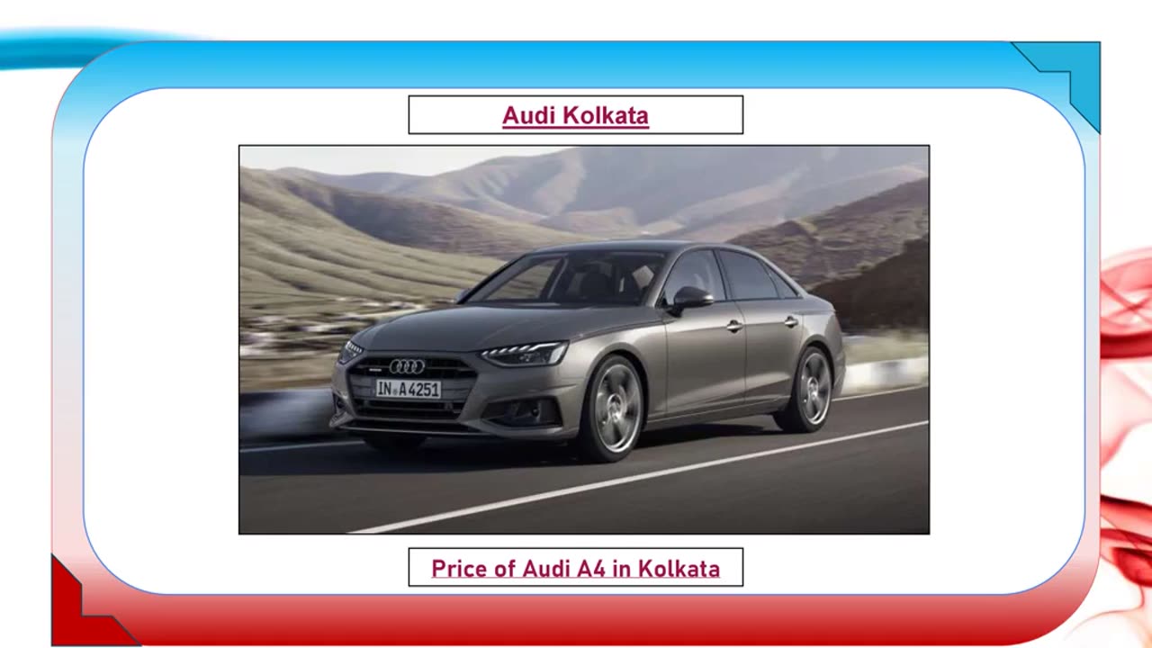 Price of Audi A4 in Kolkata