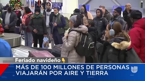 Récord de viajeros por Navidad: una tormenta invernal amenaza los planes de millones de personas