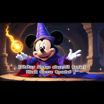 [Mickey Mouse sings/AI Cover] Black Clover Opening 12 TOMORROW X TOGETHER - Everlasting Shine