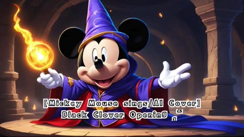 [Mickey Mouse sings/AI Cover] Black Clover Opening 12 TOMORROW X TOGETHER - Everlasting Shine