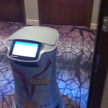 Coolest Robot Room Service At Hotel