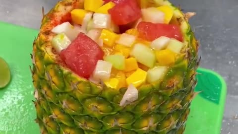 Pineapple fruit platter