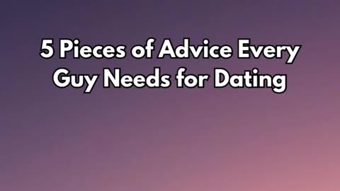 Dating advice