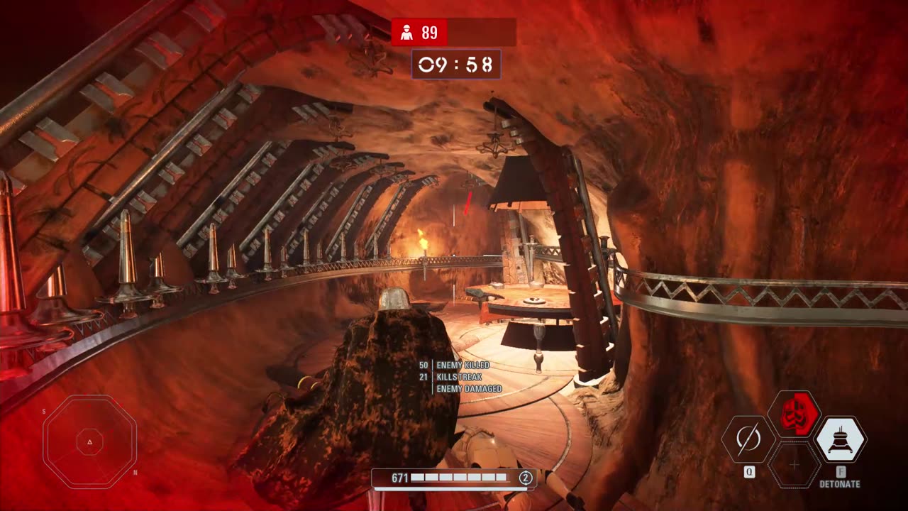 SWBF2 2017: Arcade Onslaught Captain Phasma Kashyyyk Gameplay