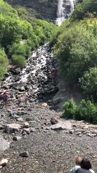 Beautiful huge waterfall in Utah!