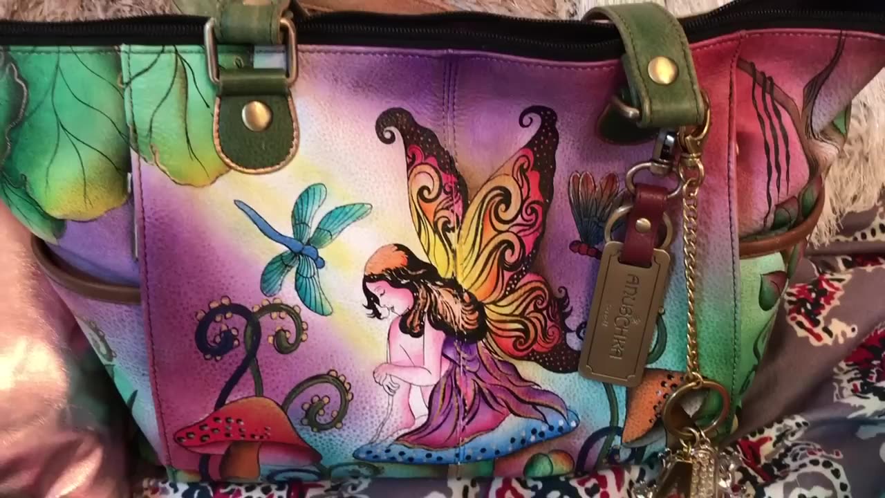 Updated What's in my Anuschka Enchanted Forest Fairy Bag