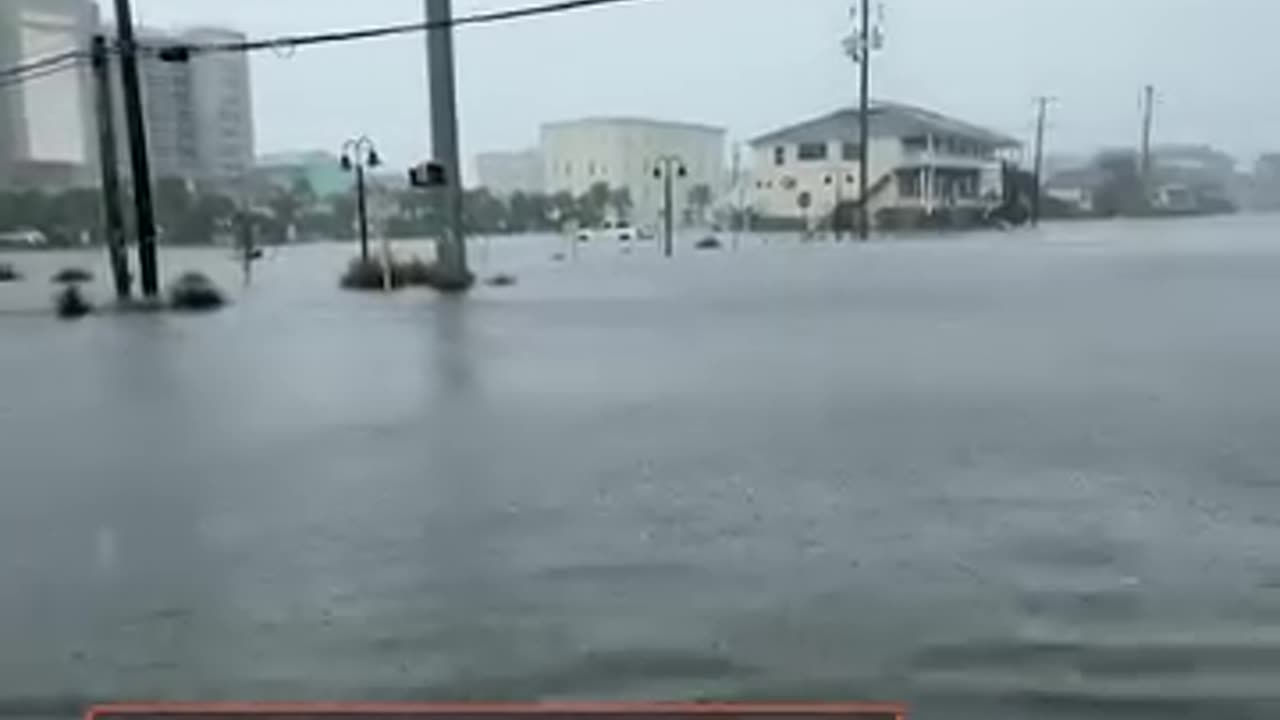 Road and Cars disappear underwater