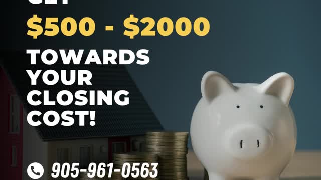 Get $500 to $2000 towards closing cost!