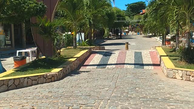 The best beach, on the east coast of Ceará - Brazil. Canoa Quebrada, it's point