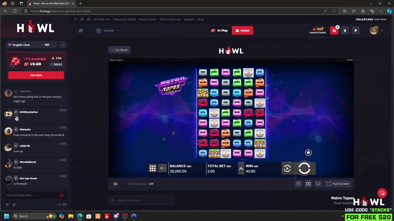 "!howl" - 10-25-2024 - Stackswopo MonkeyApp & Gambling Stream