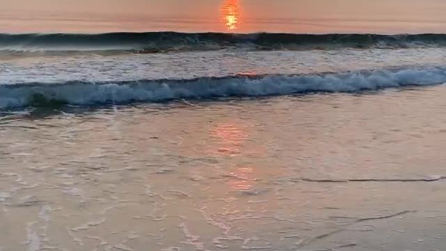 View of Sunset from the beach