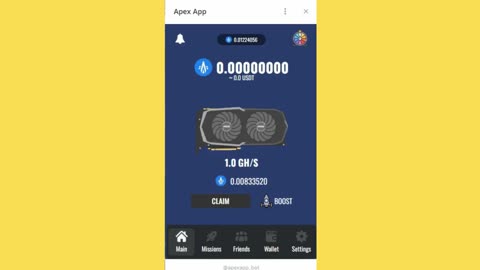 APEX APP BIG MINING MINI APP TELEGRAM//SWAP AND WITHRAW