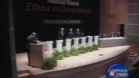 Judicial Watch "Ethics in Government" Presidential Debates (October 20, 2000)