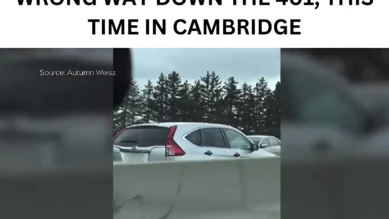 Another Car is Driving the Wrong Way on the 401!
