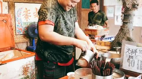 Milk Tea Mixing is Mesmerising